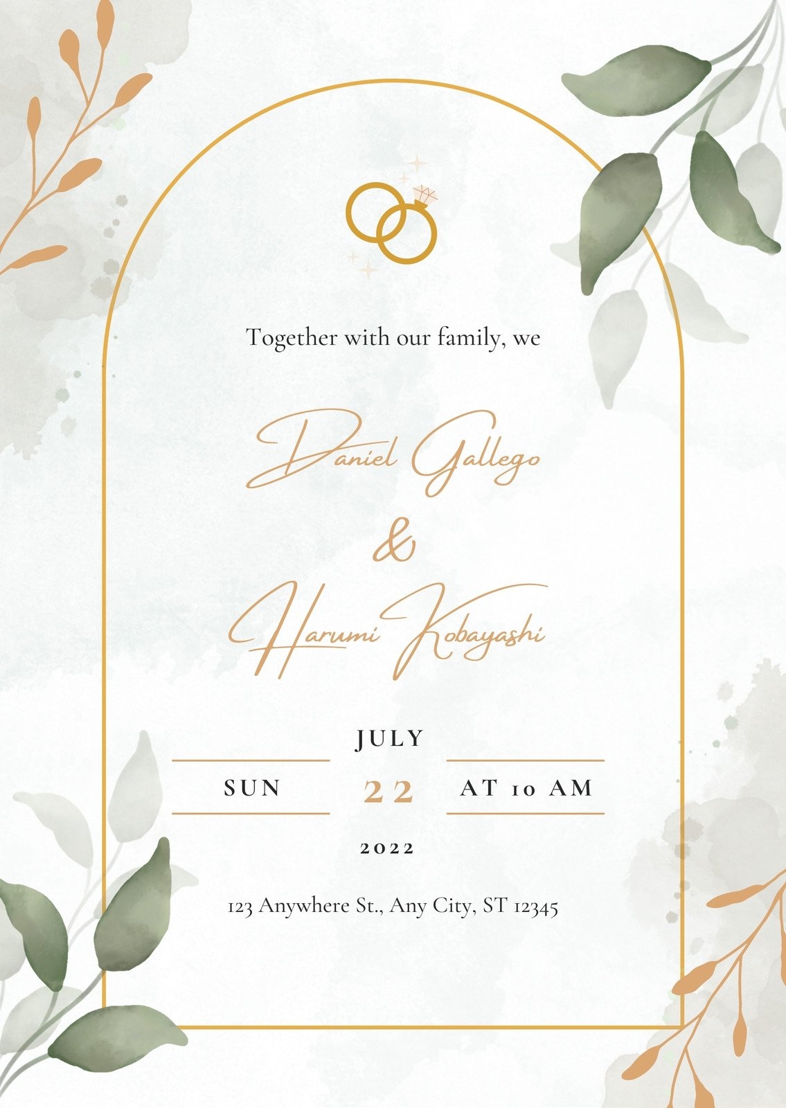 Cards Free Download Printable Wedding Invitation Blush Wedding 