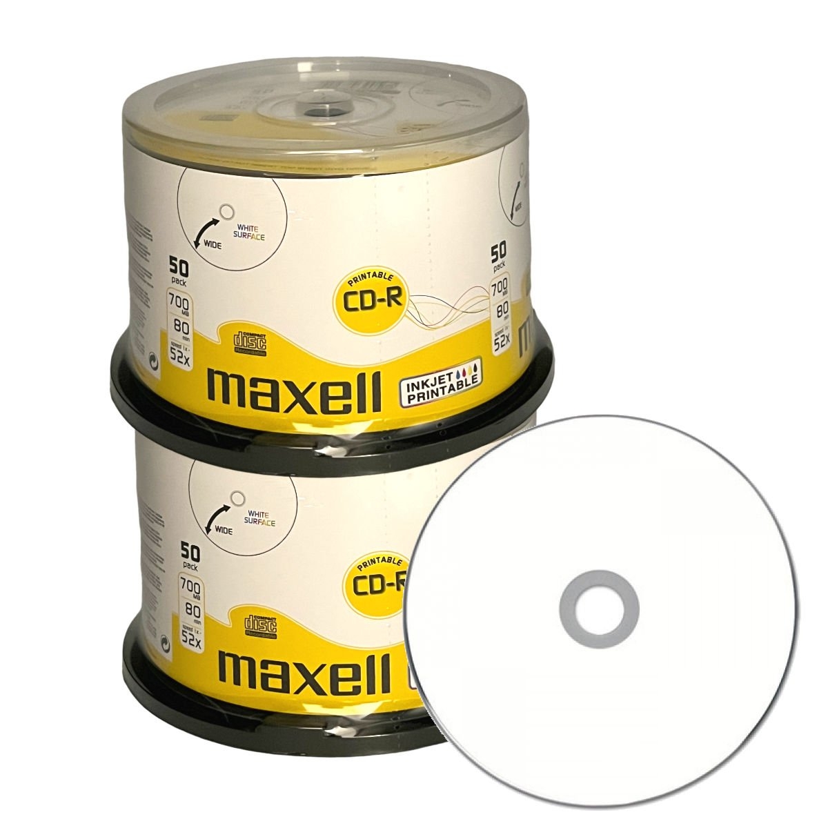 CD R Printable 700 MB Bedruckbar 52x 100 St Maxell