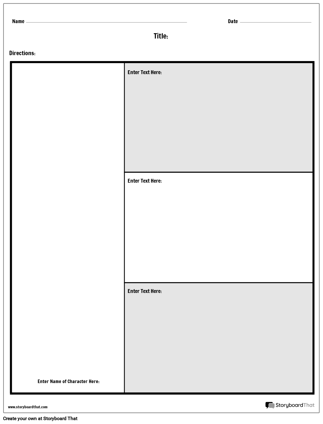 Character Map Worksheets By Storyboard That
