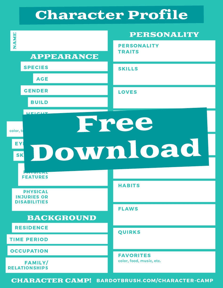 Character Profile Template Bardot Brush