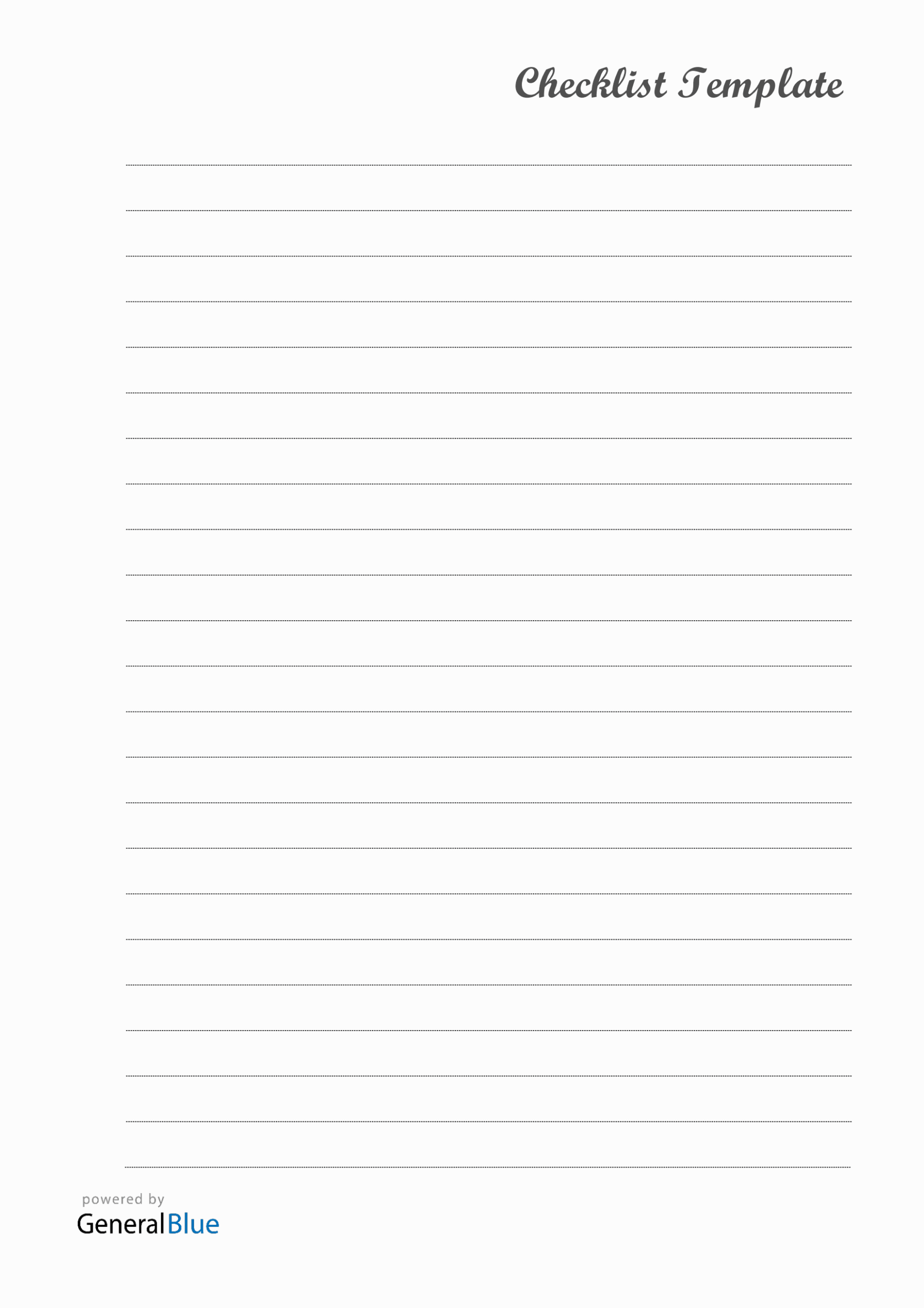 Printable Blank A4