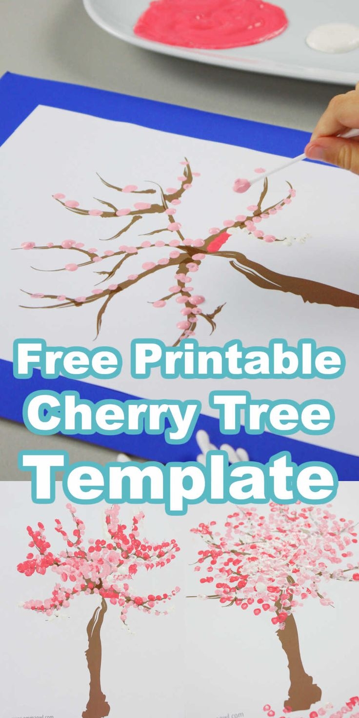 Printable Blank Blossom Tree Paper