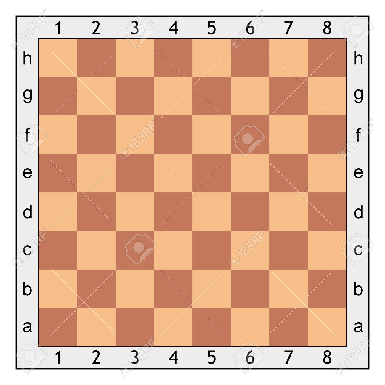 Chess Board Layout Blank Printable
