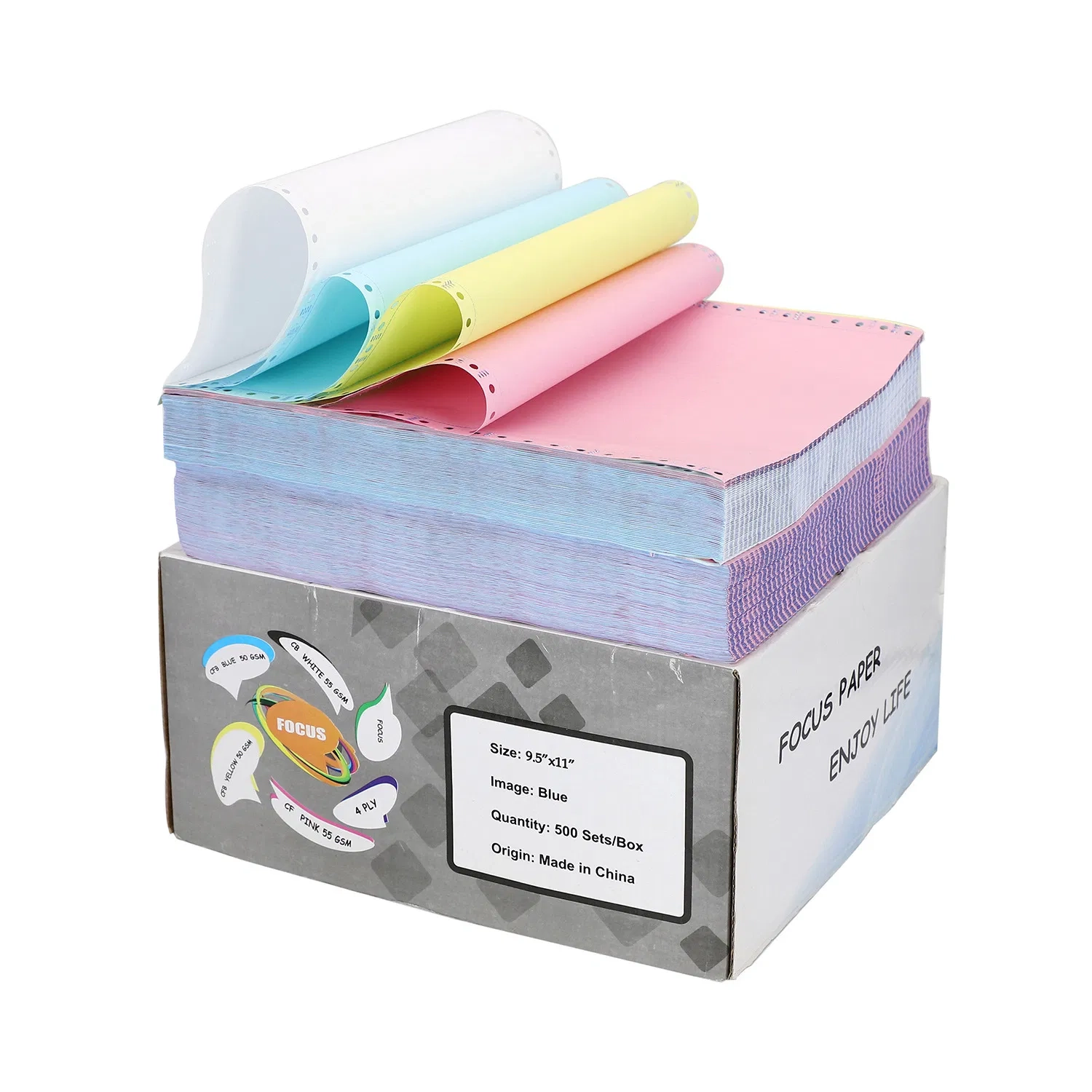 China Wholesale Custom Digital Two Three Ply Part Blank Staples Printable Triplicate Perforated Carbonless Paper