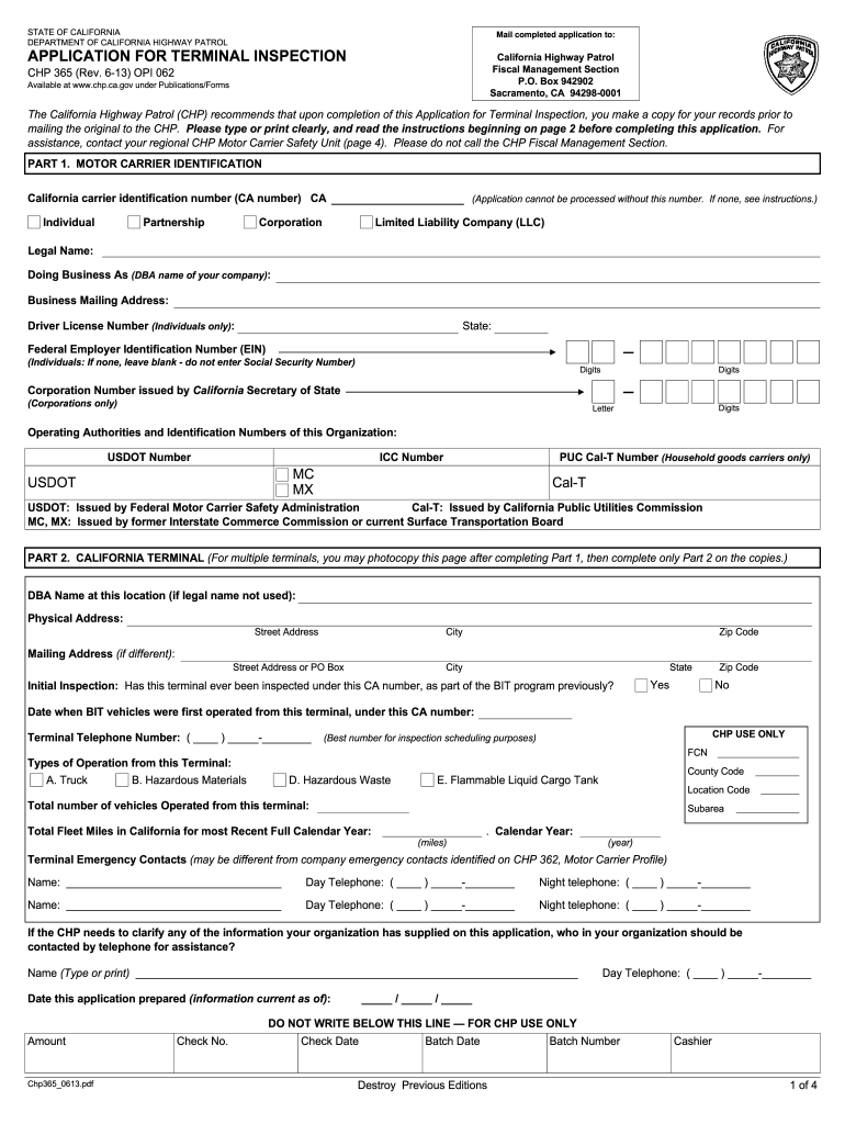 Chp 180 Form Fill Out amp Sign Online DocHub