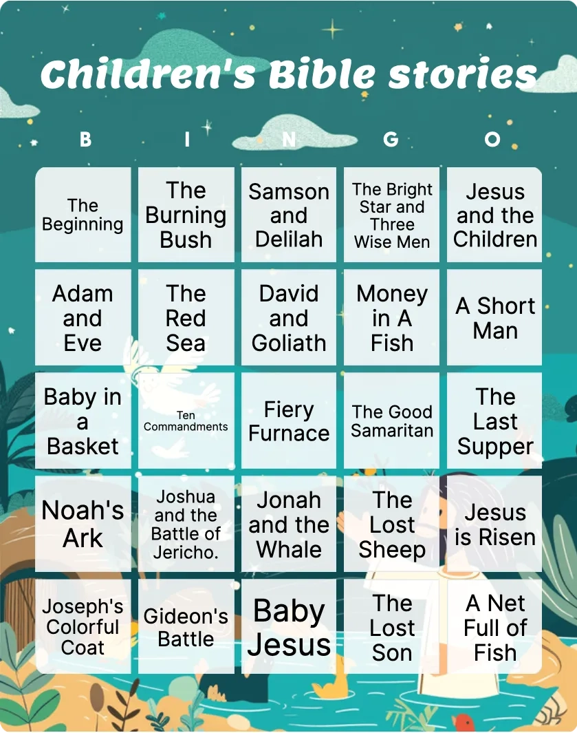 Printable Religious Bingo Cards Blank