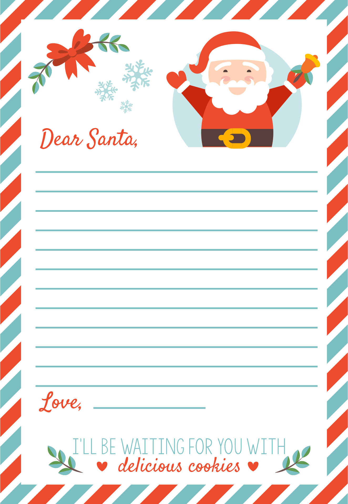 Blank Printable Santa Letter