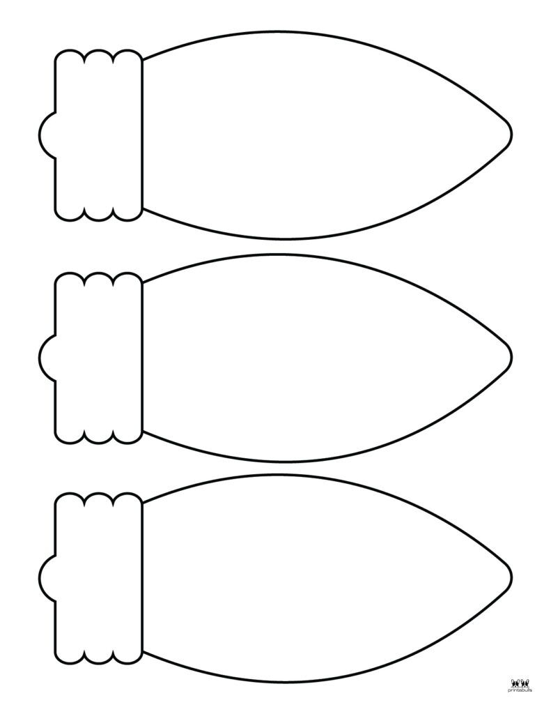 Printable Blank Christmas Blubs