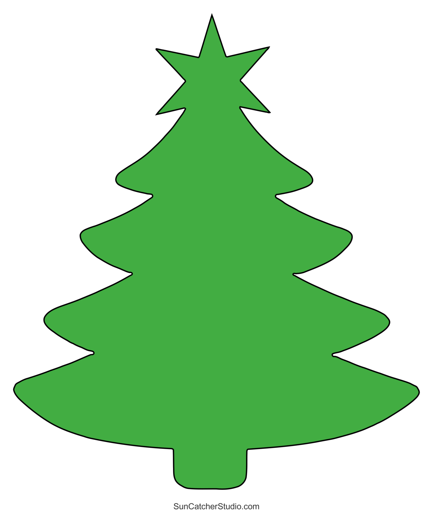 Christmas Tree Templates And Stencils Free Printable Patterns 