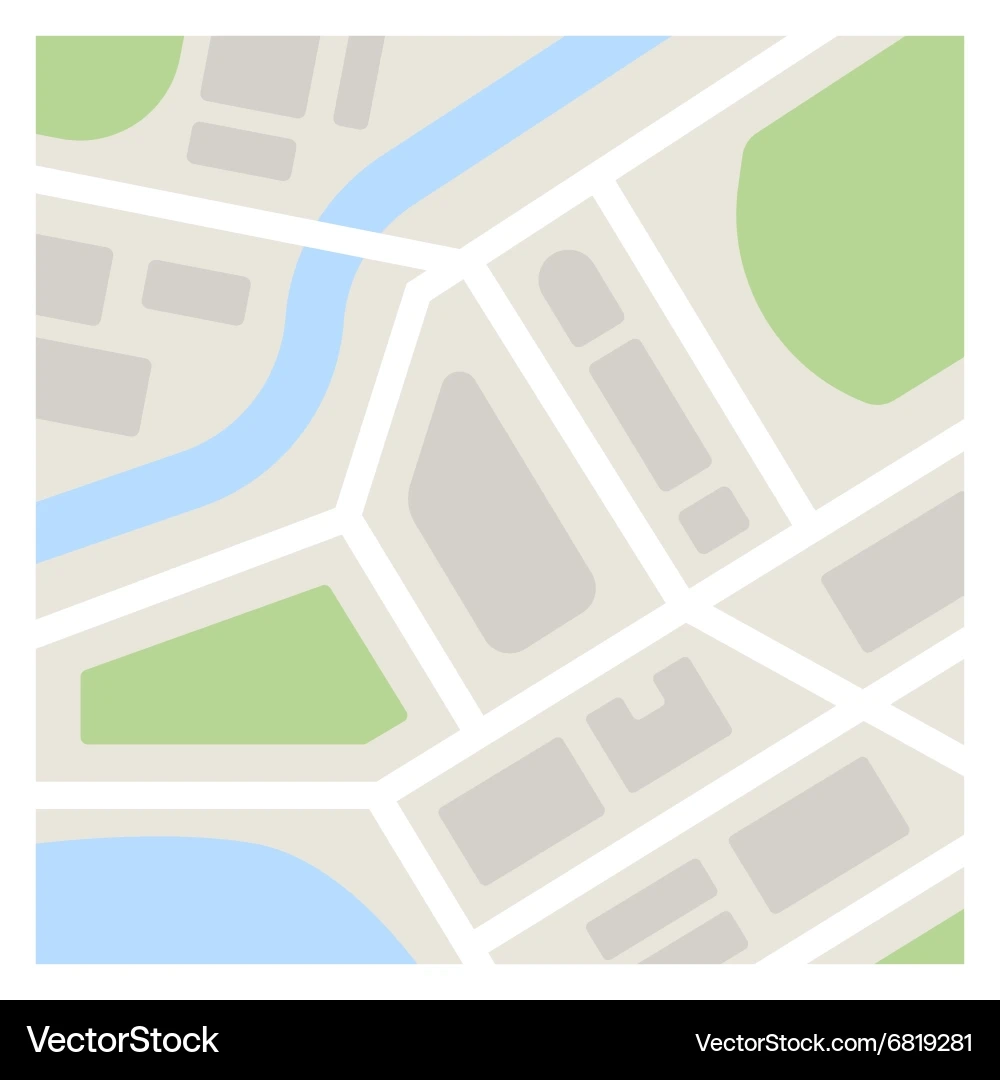 City Map Template Royalty Free Vector Image VectorStock