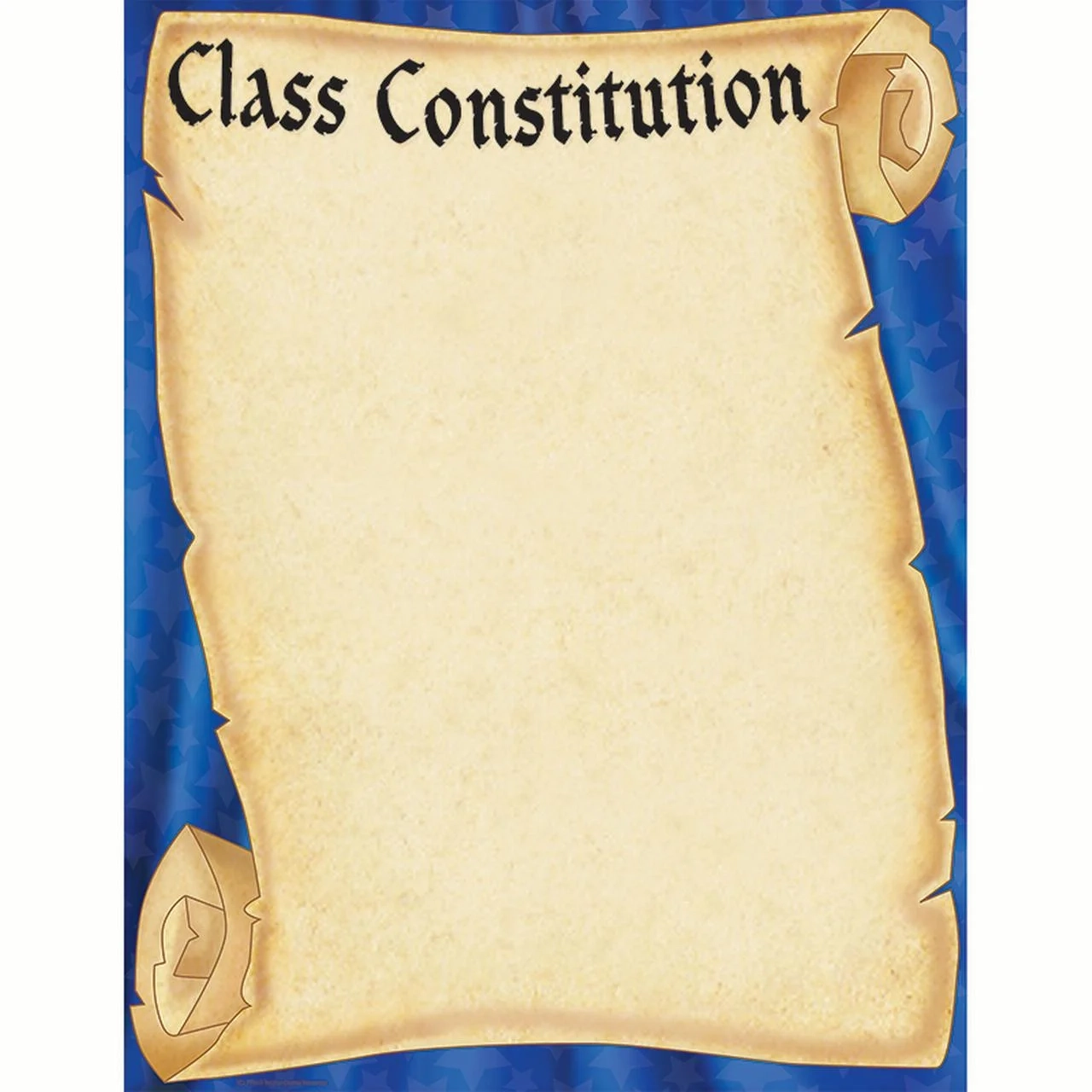 Class Constitution scroll Chart Walmart