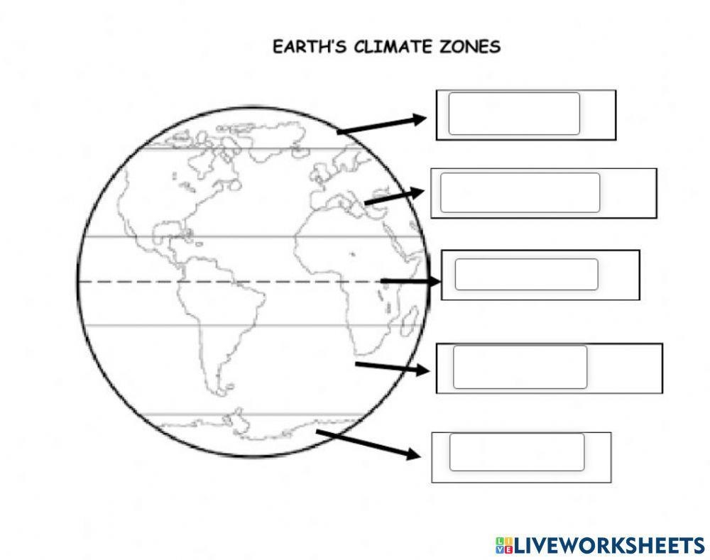 Climate Zones Online Worksheet Live Worksheets Worksheets Library