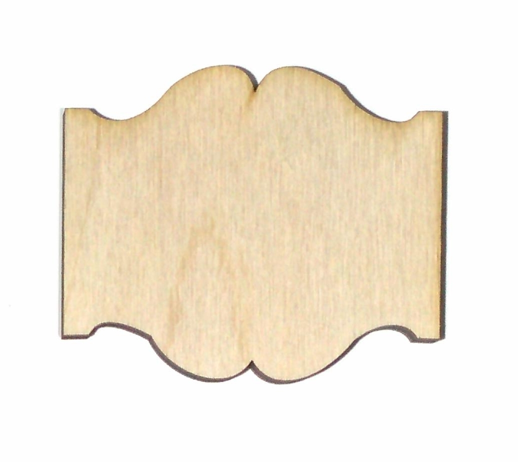 Colonial Sign Unfinished Wood Shape Cut Out EAS310 Crafts Lindahl Woodcrafts