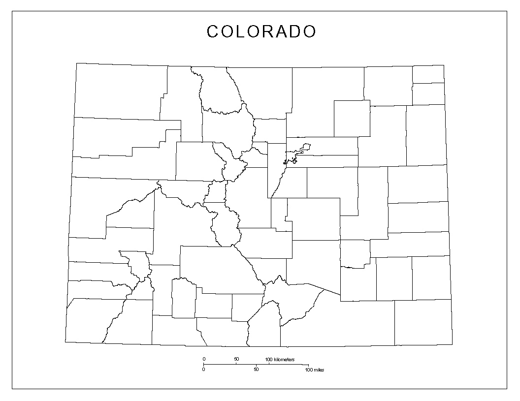 Colorado Blank Map