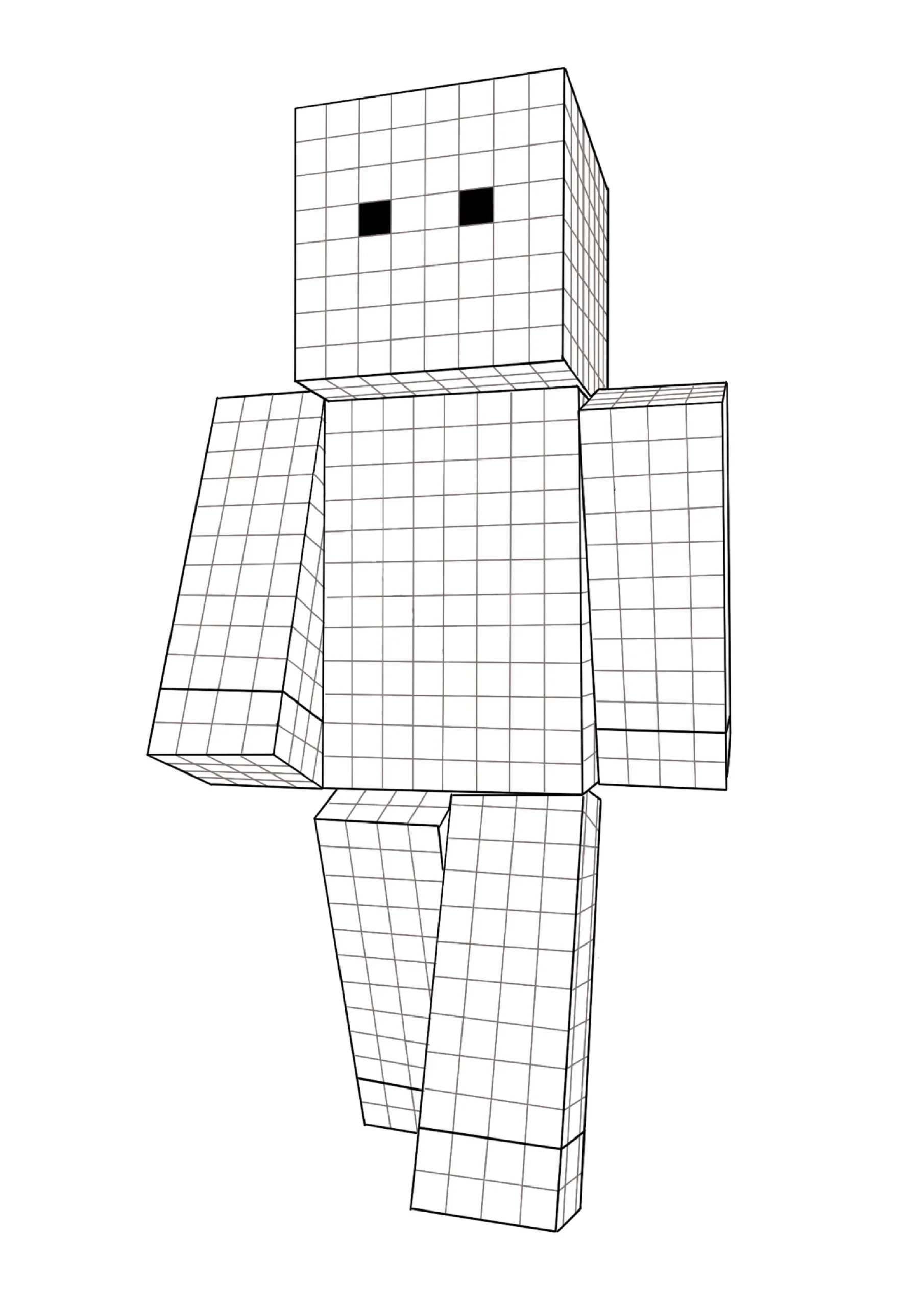 Coloring Page Minecraft Coloring Page Printable Minecraft Skin 