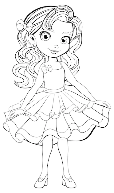 Coloring Pages Girls Images Free Download On Freepik