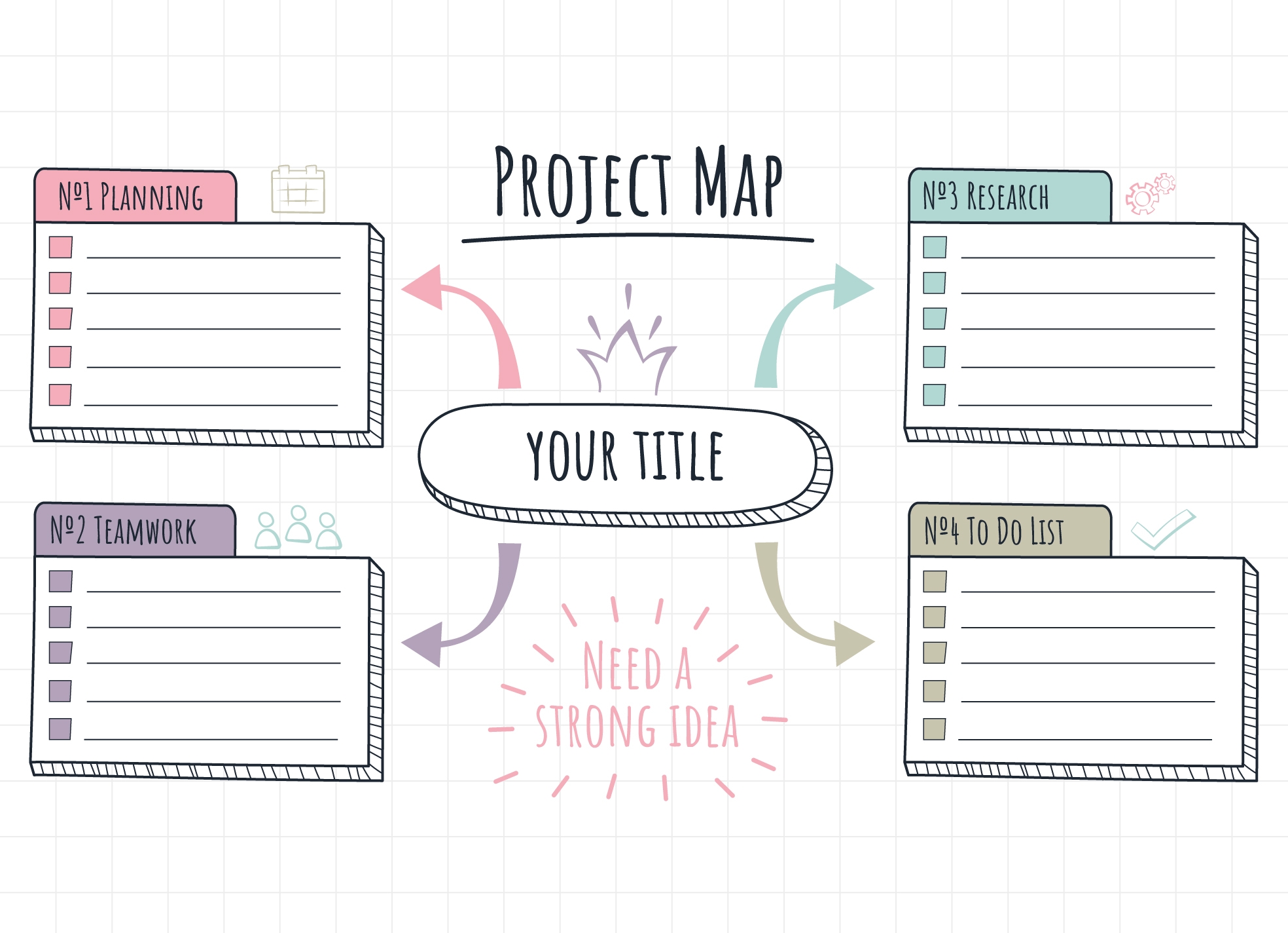Colourful Blank Mind Map Free Google Docs Template Gdoc io