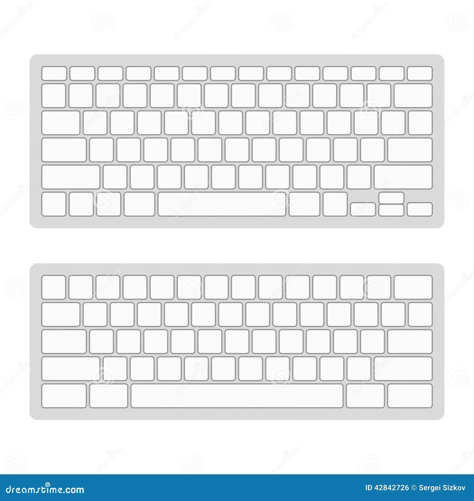 Printable Blank Keyboard Layout