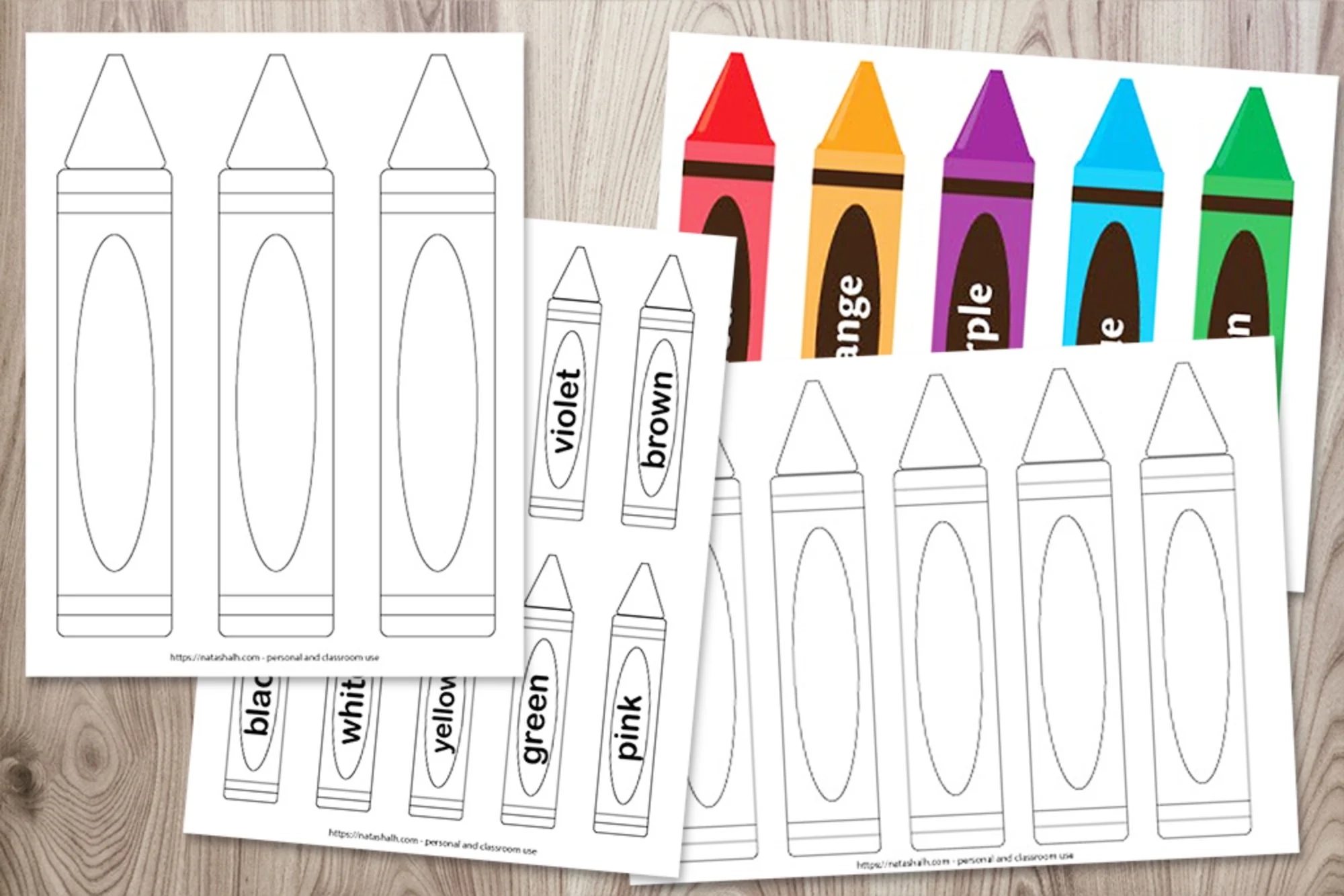 Blank Crayon Printable Crayon Template