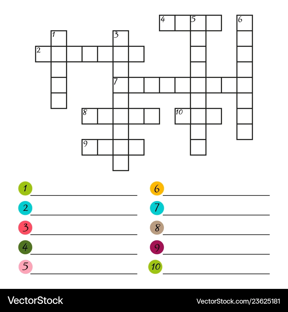 Printable Blank Crossword Puzzle Template