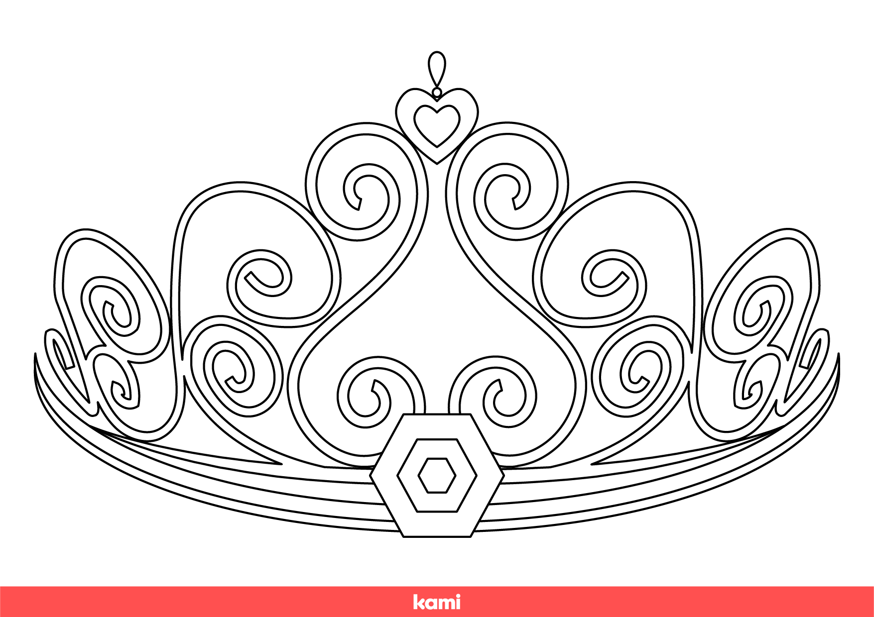 Printable Blank Queen Crown
