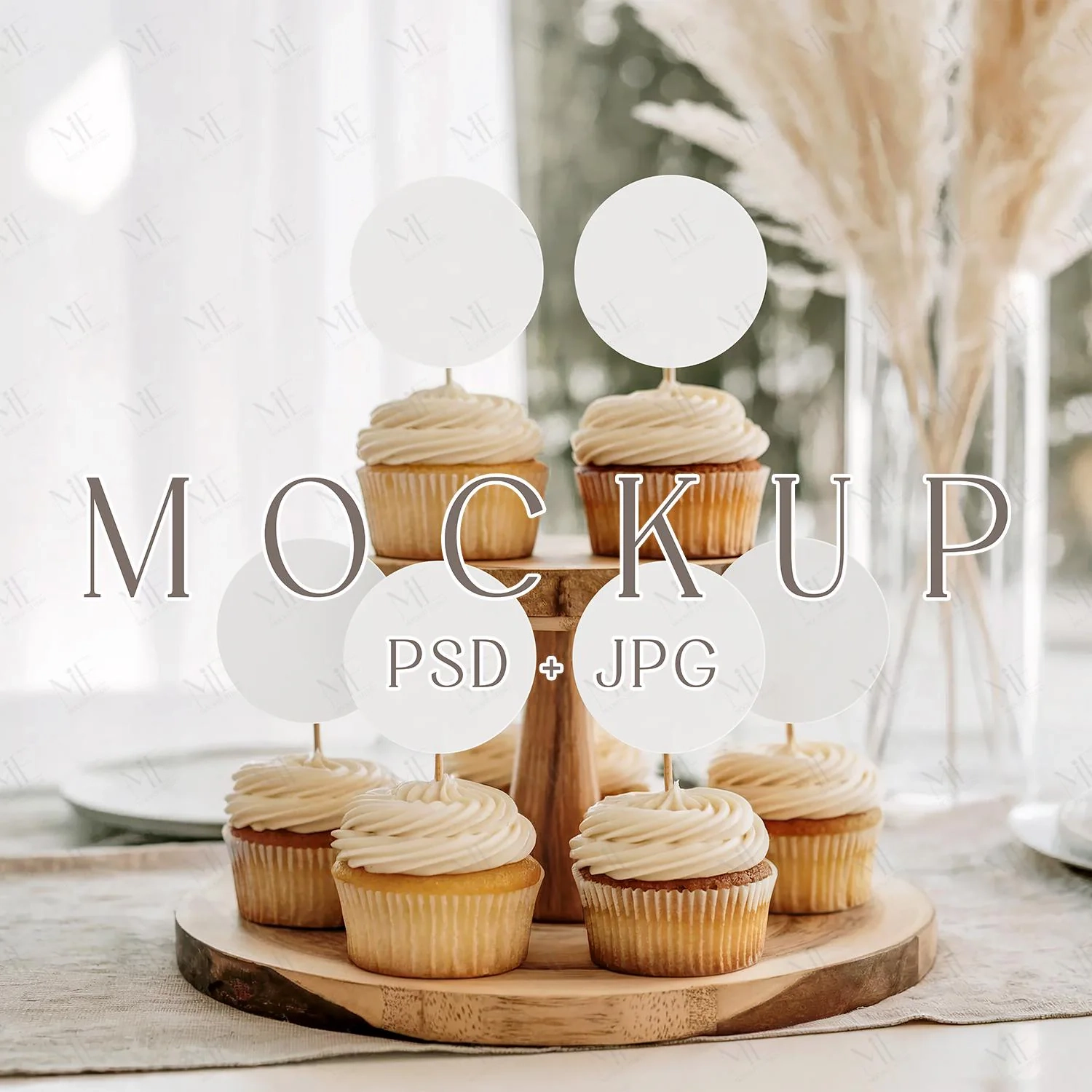 Blank Cupcake Tower Printable