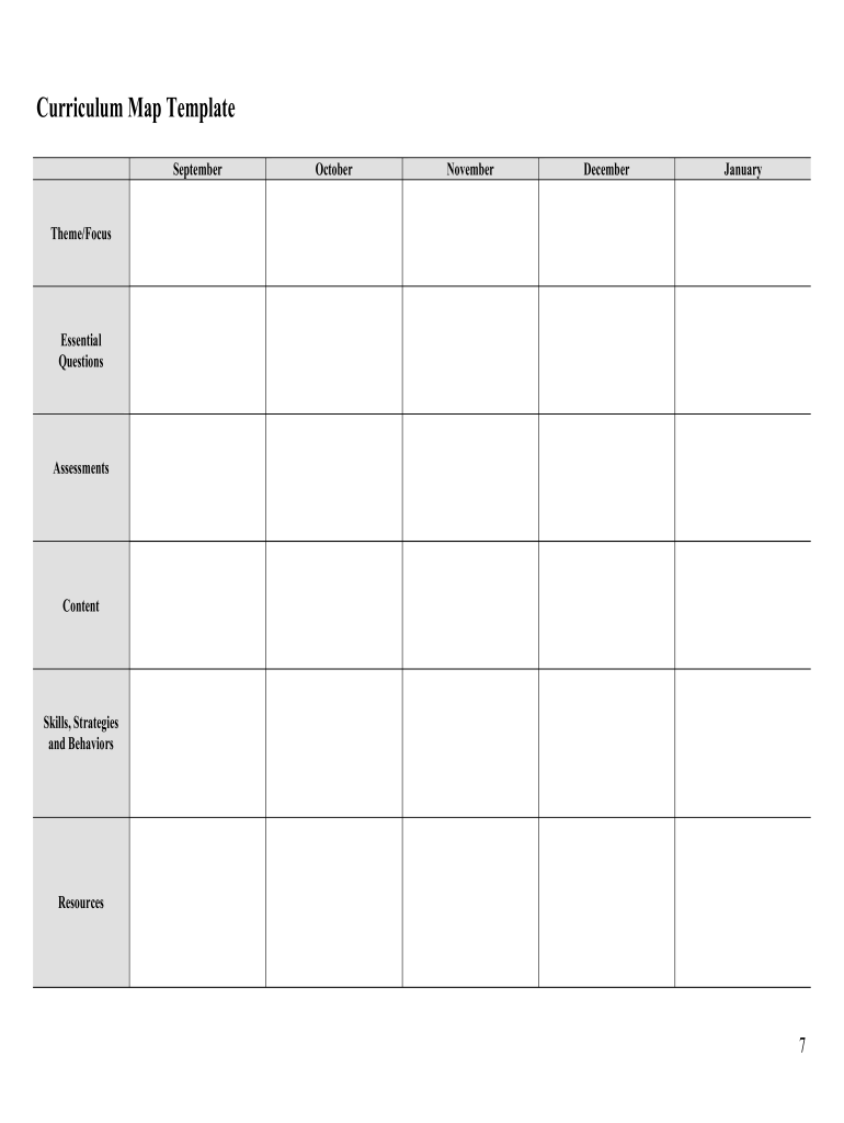 Curriculum Map Template Fill Out amp Sign Online DocHub