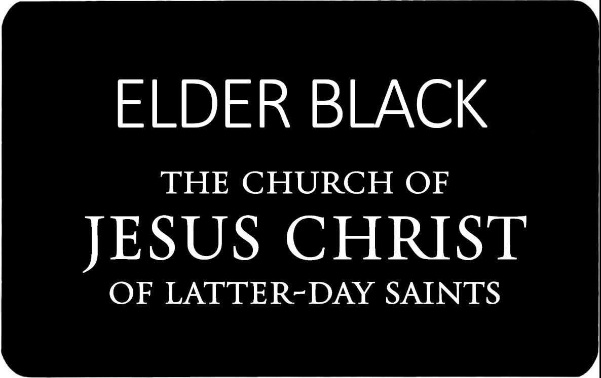 Blank Missionary Name Tag Printable