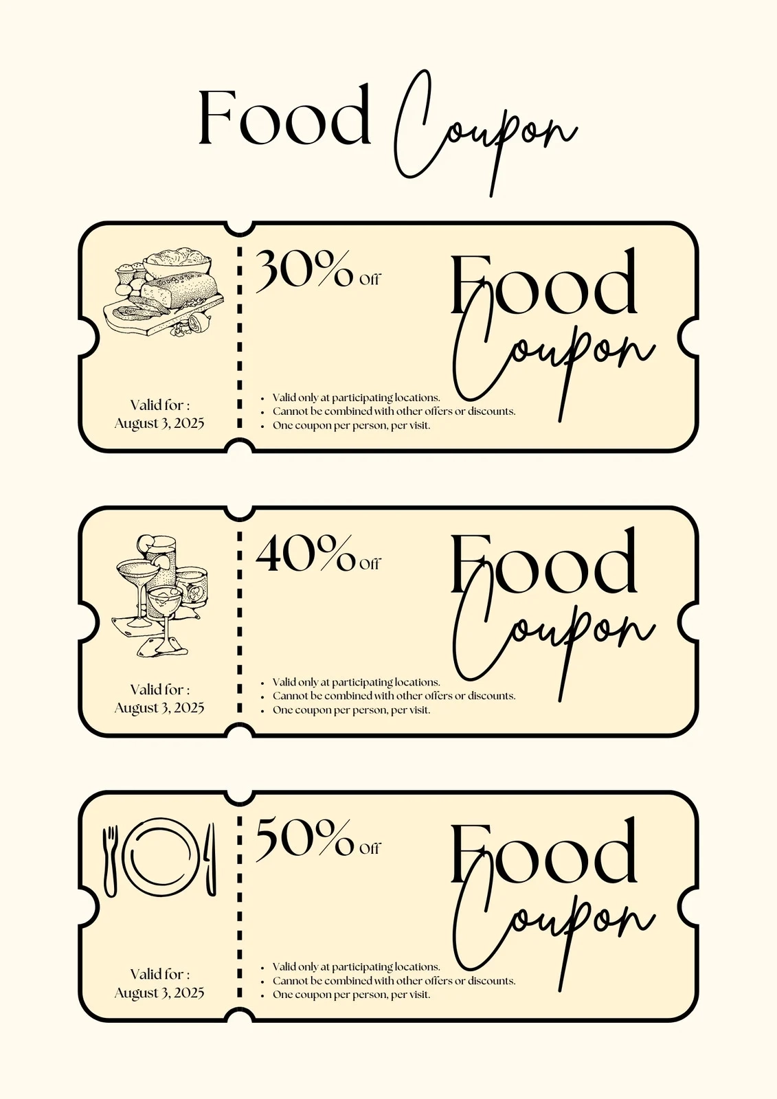 Customize 420 Food Coupon Templates Online Canva