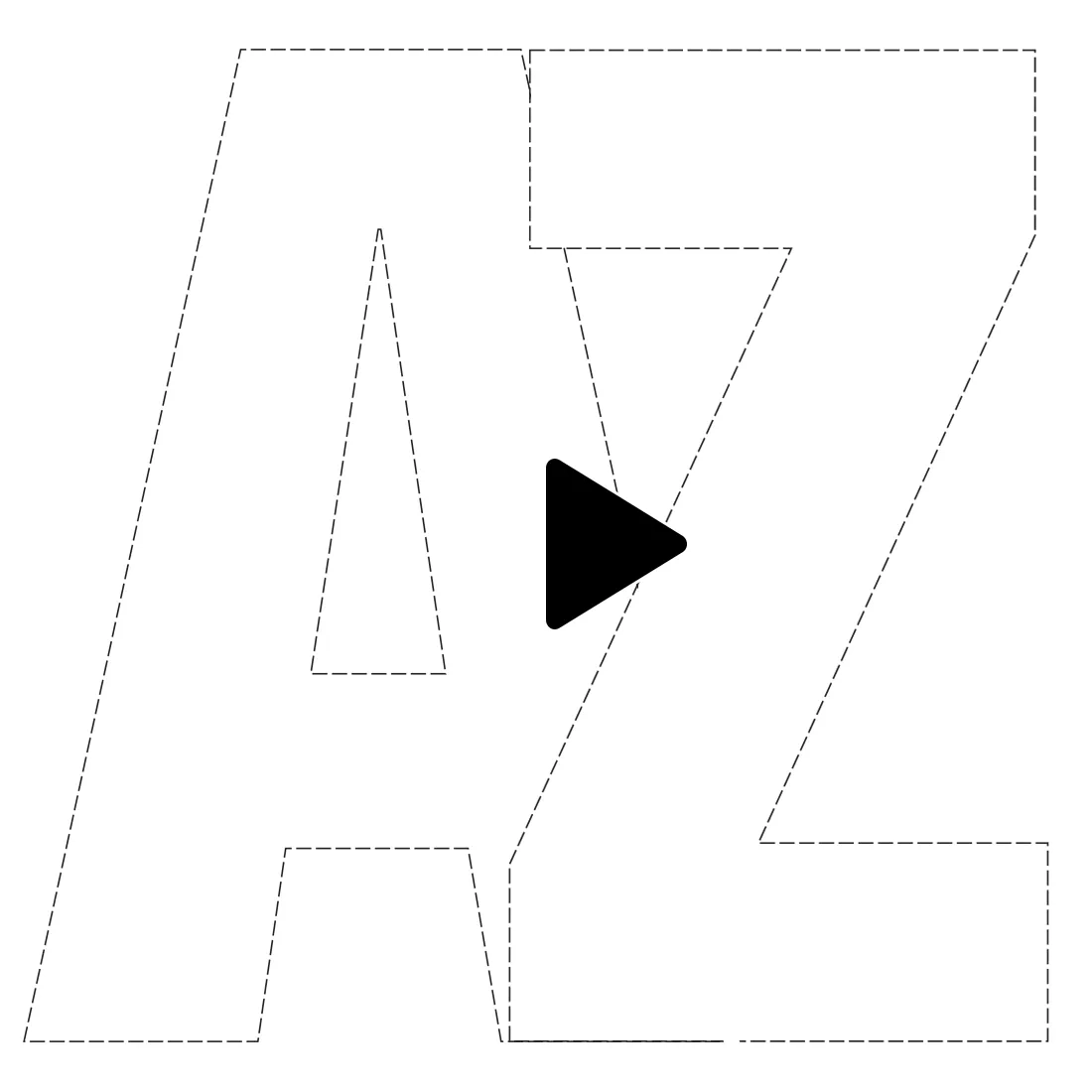 Printable Lettered Blanks A-Z