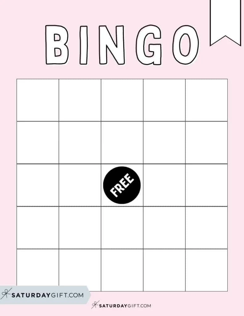 Blank Printable Bingo Caller Cards
