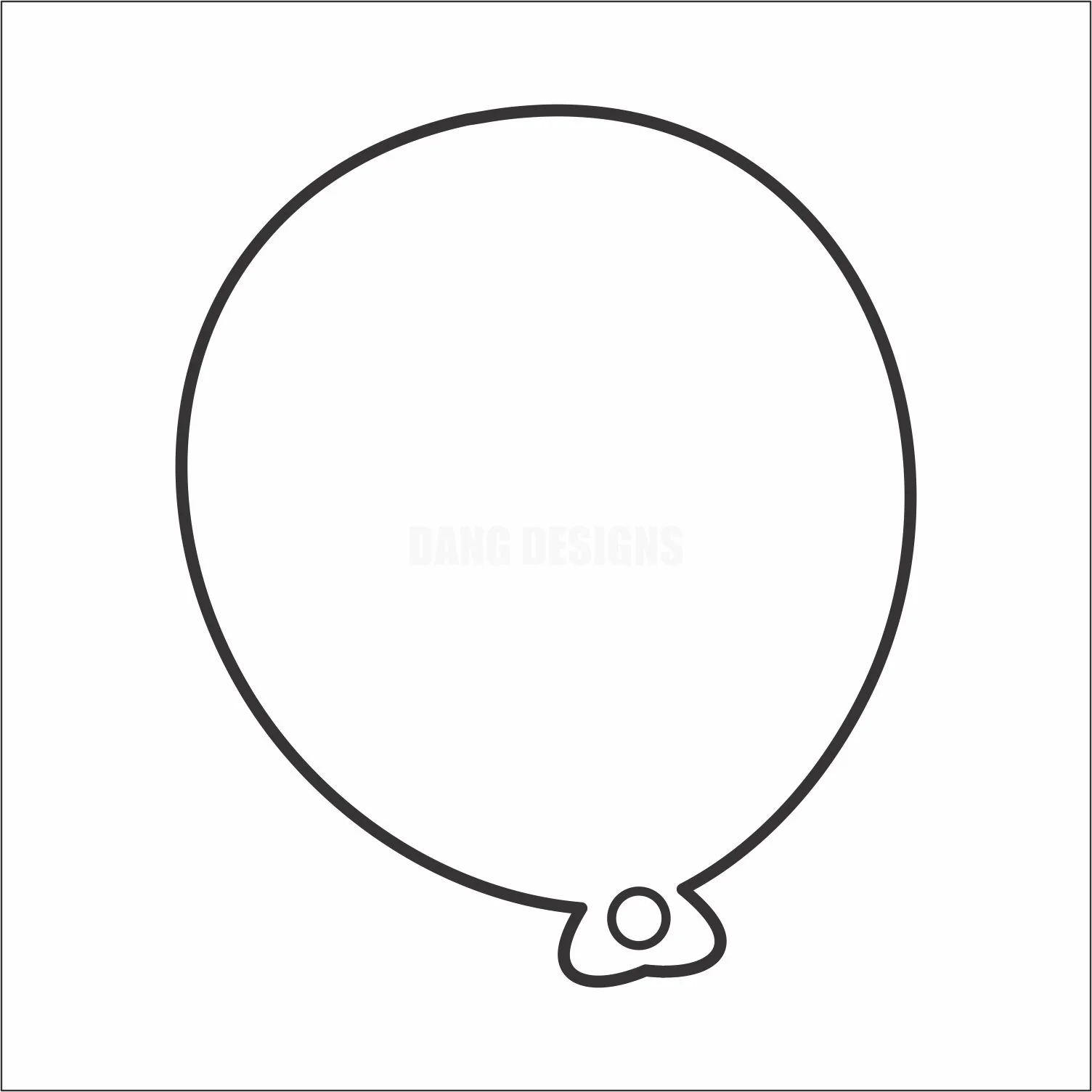 Printable Balloon Blank