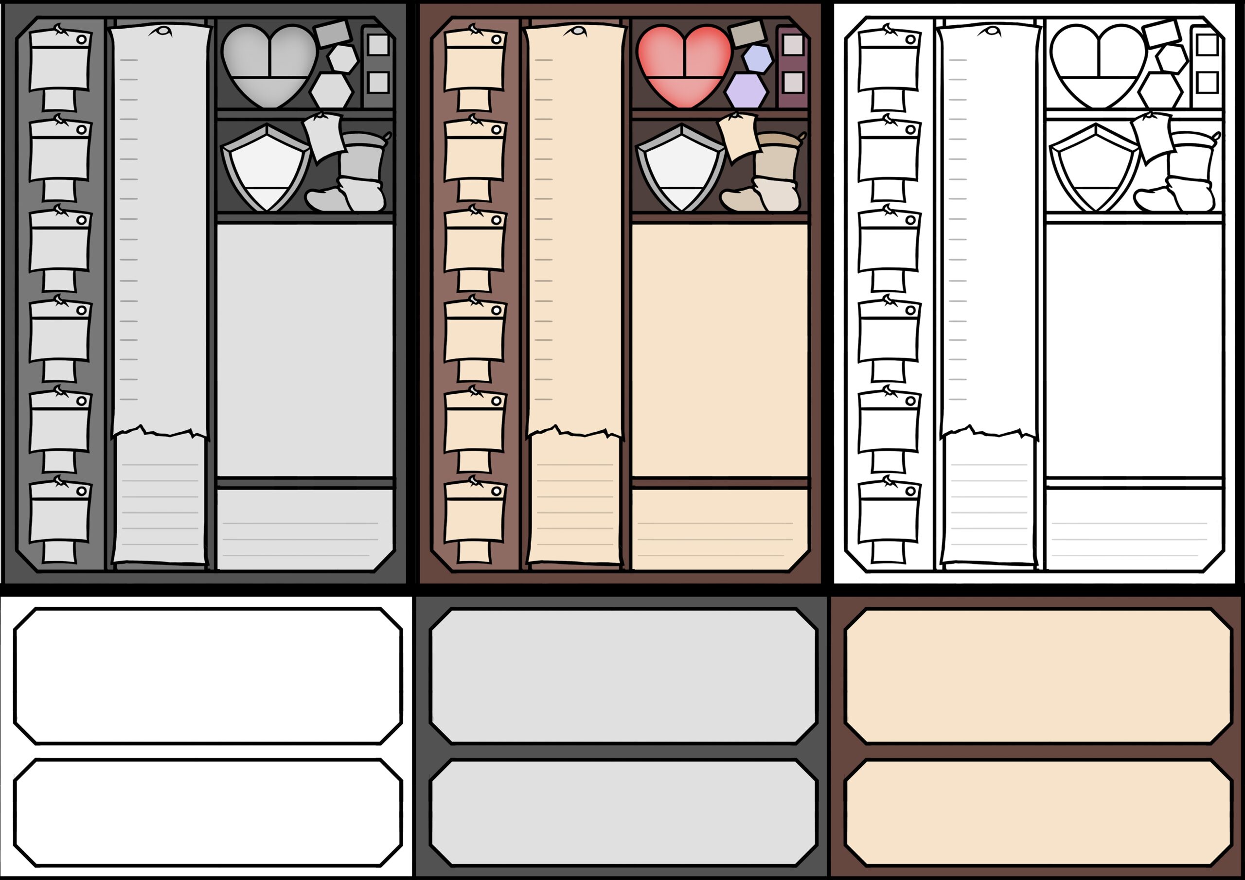 Printable Dnd Blank Character Foldable