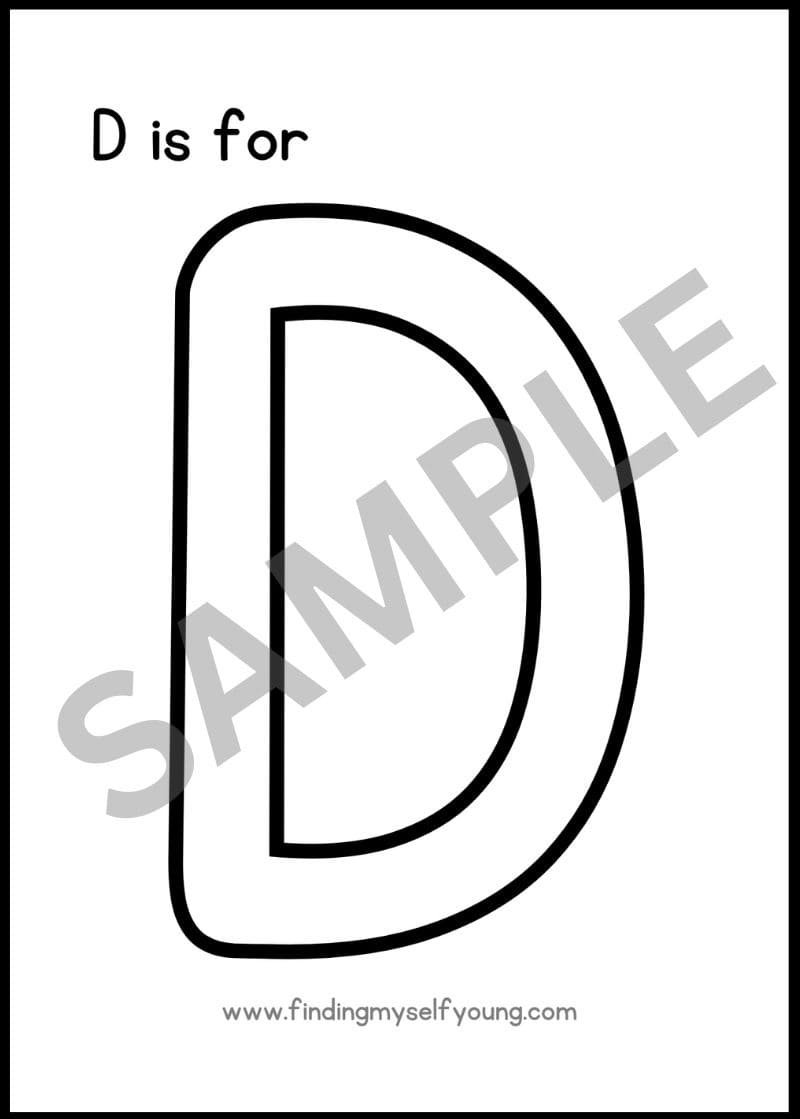 D Is For Dot Sensory Alphabet Finding Myself Young