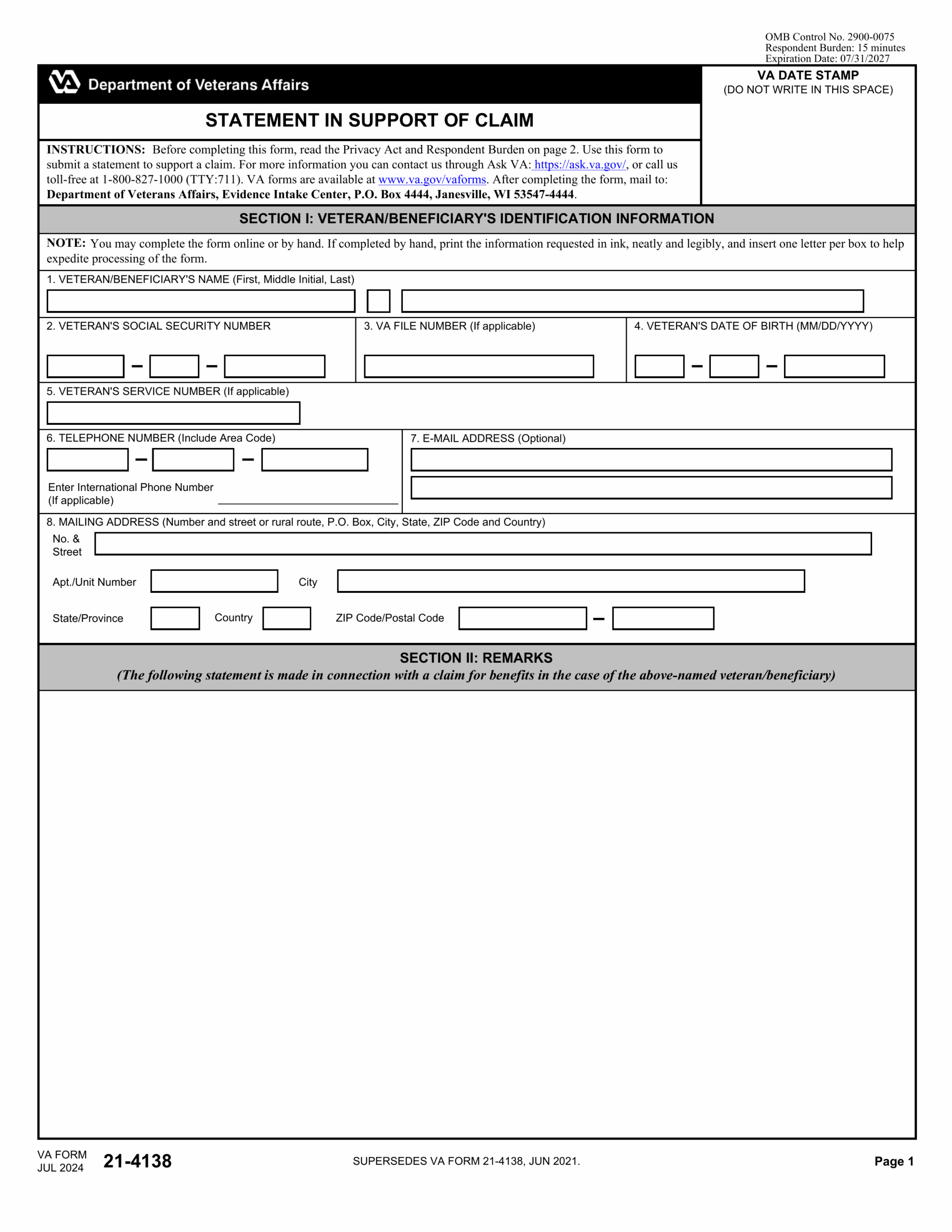 Dd Form 1172-2 Printable Blank