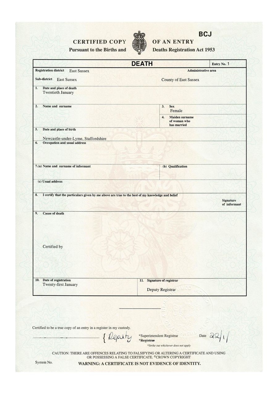 Death Certificate Apostille Service