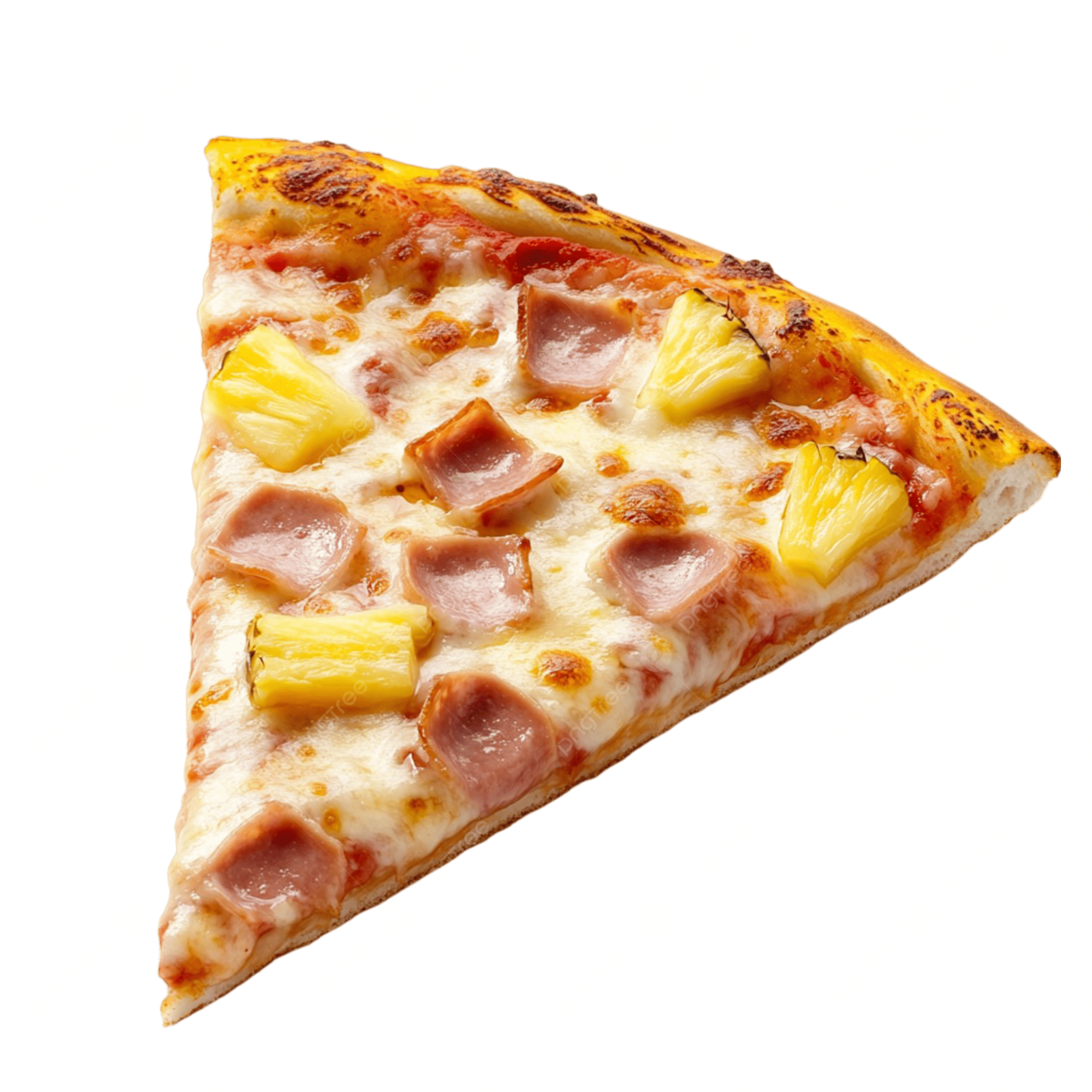 Delicious Hawaiian Pizza Slice With Pineapple Topping Pizza 
