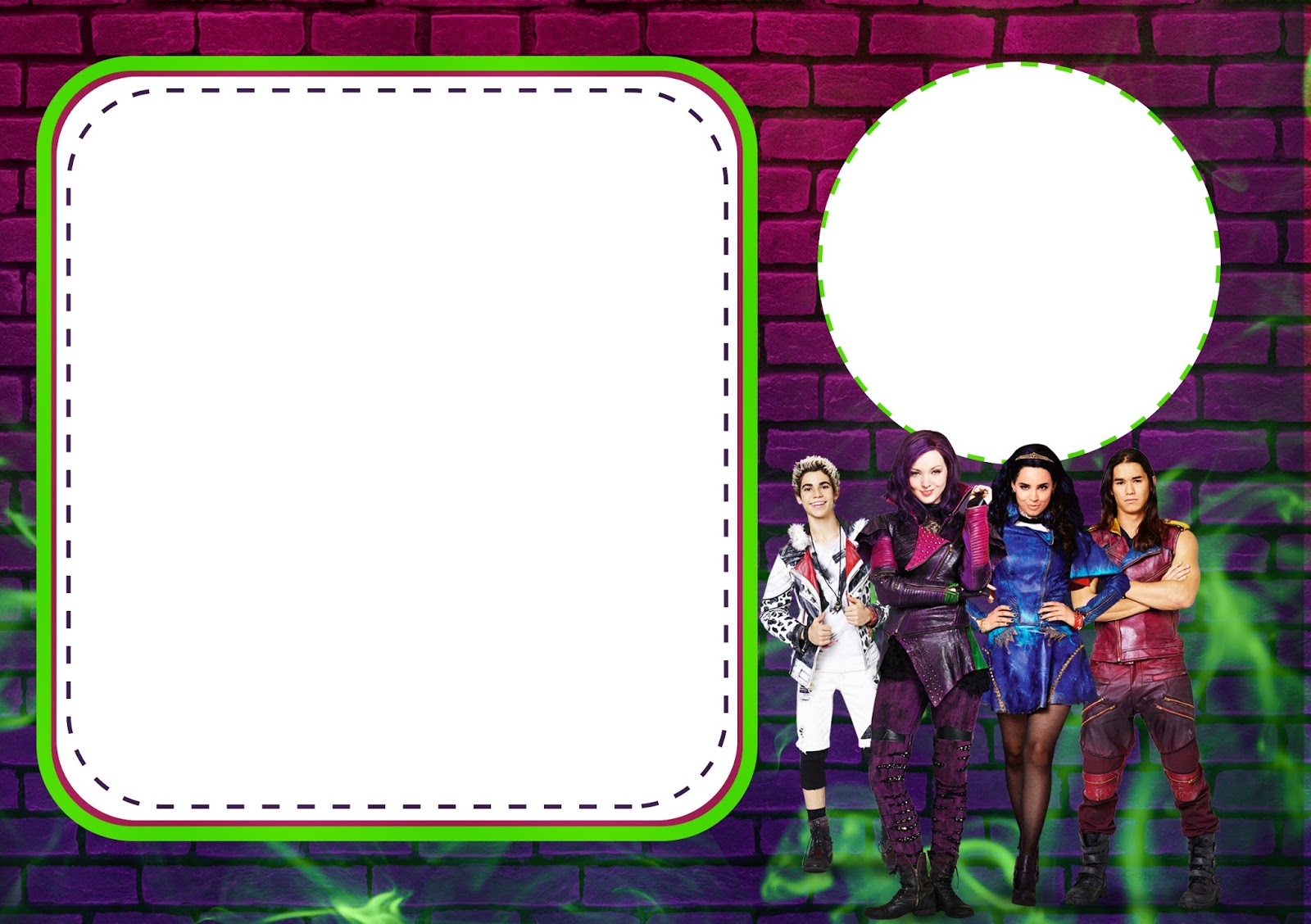 Descendants Party Free Printable Invitations Oh My Fiesta In 