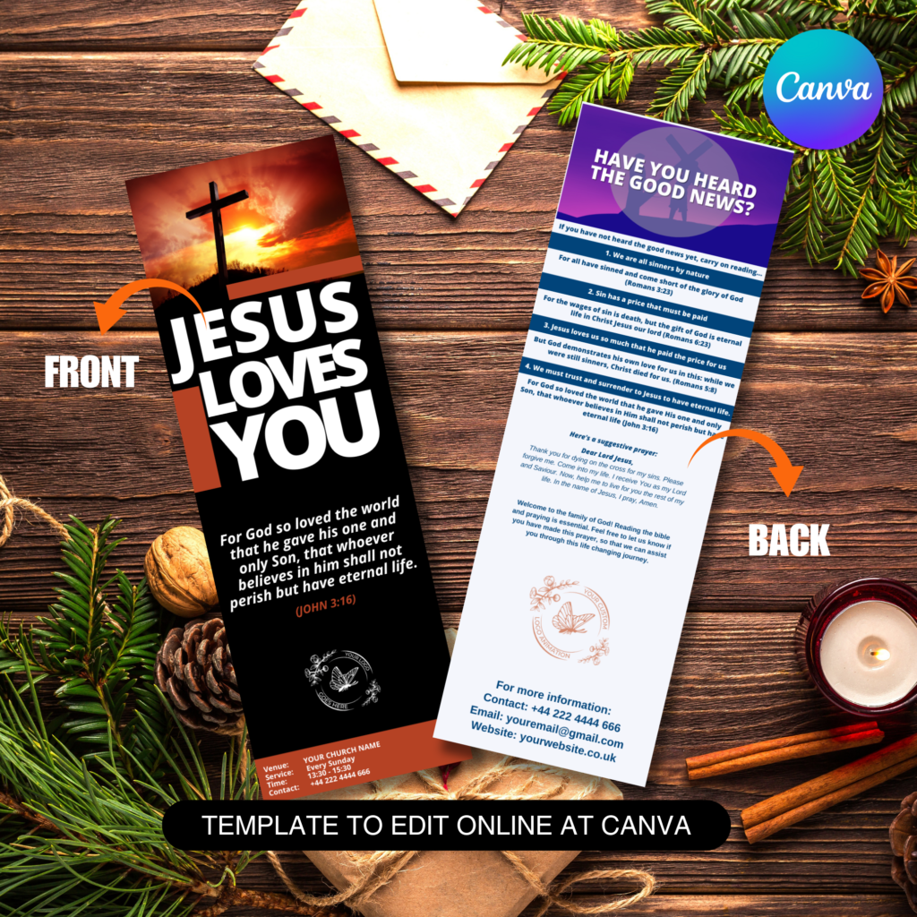 Free Printable Blank Gospel Tracts