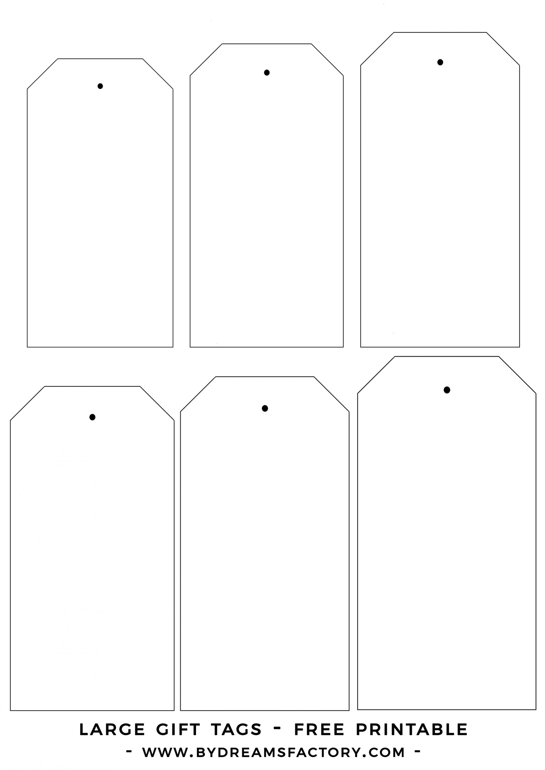 Printable Blank Tags