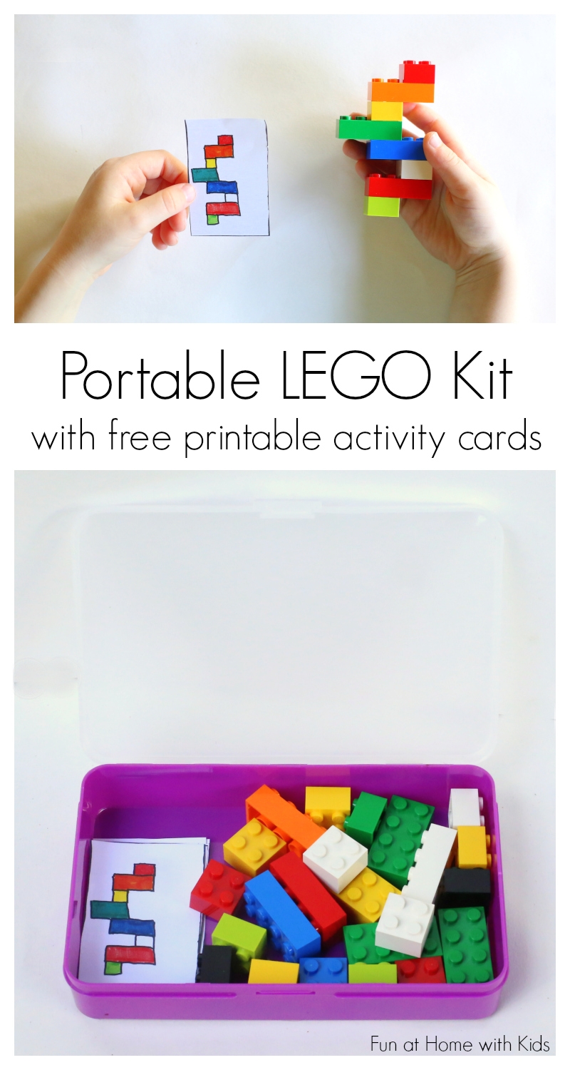 DIY Portable LEGO Kit With 24 Free Printable Activity Cards