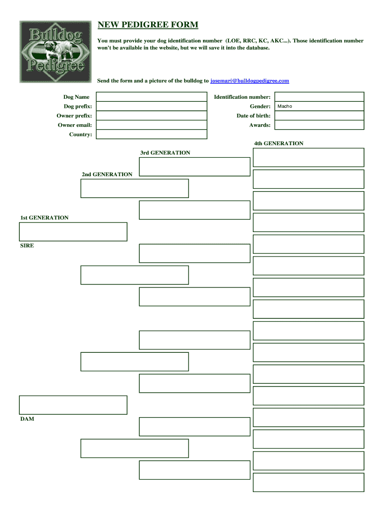 Dog Pedigree Template Fill Out amp Sign Online DocHub