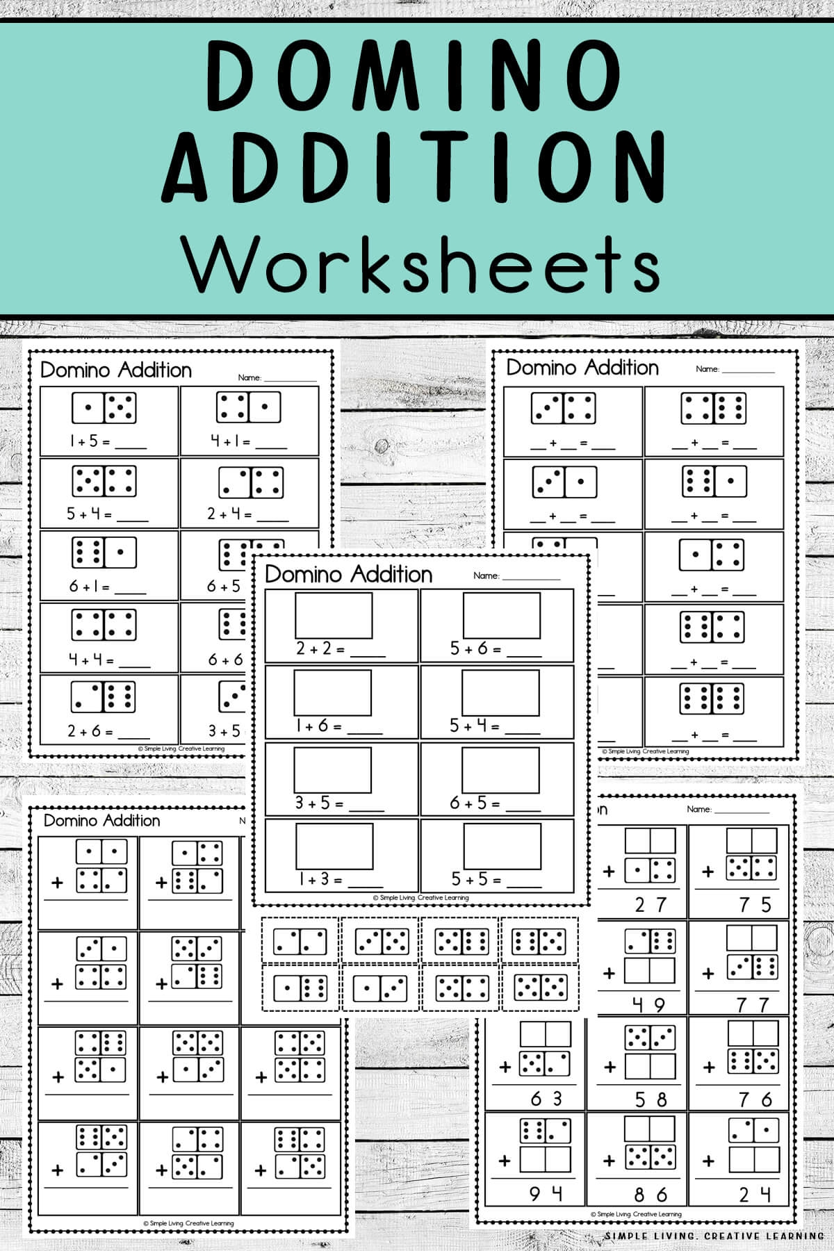 Blank Domino Addition Printable