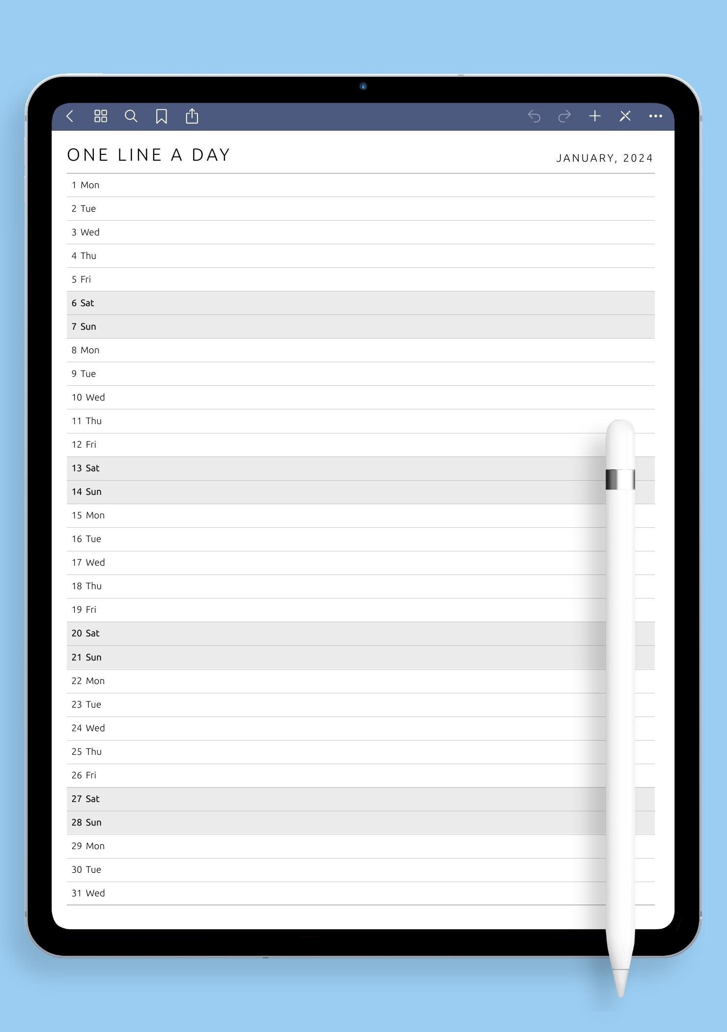 Blank Linedmonthly Planner Free Printable
