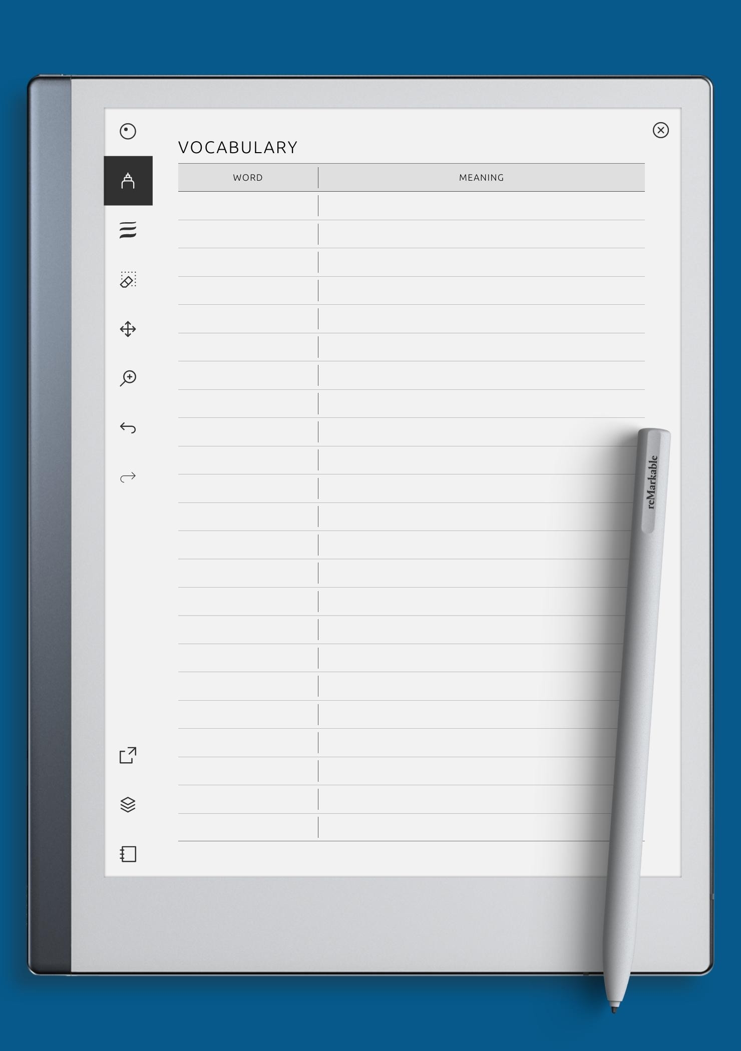 Free Printable Blank Dictionary Pages