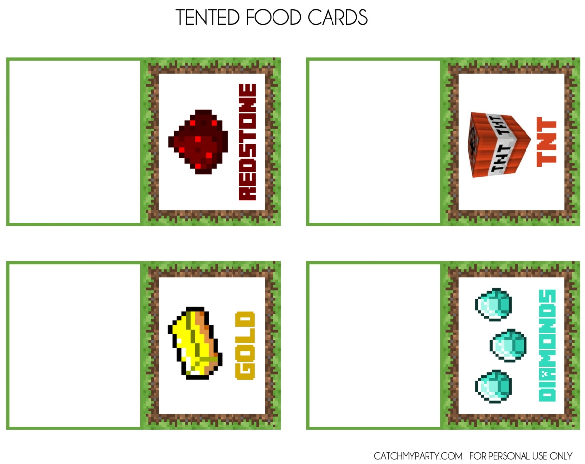 Blank Cute Minecraft Printable