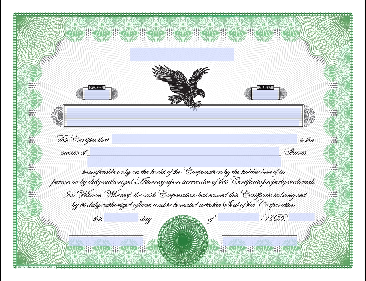 Downloadable Stock Certificates Printable Online Stock Certificates