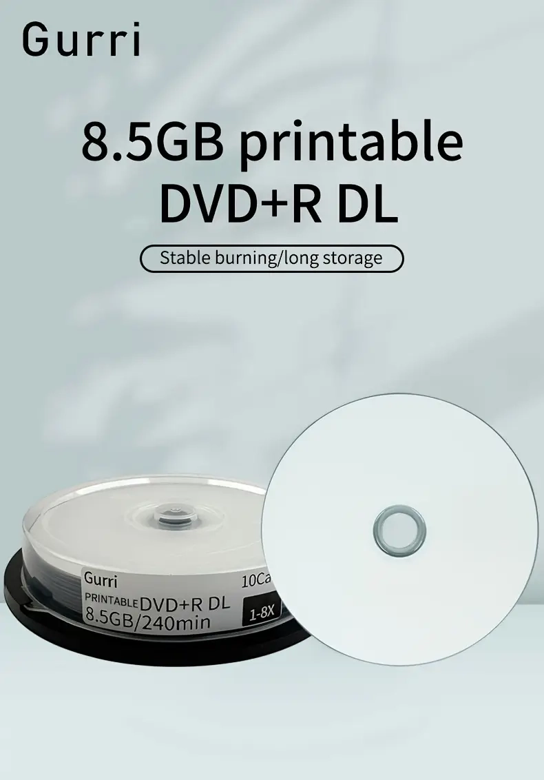 Dvd Blank Discs Dual Layer Printable Dvds 8 5gb Temu