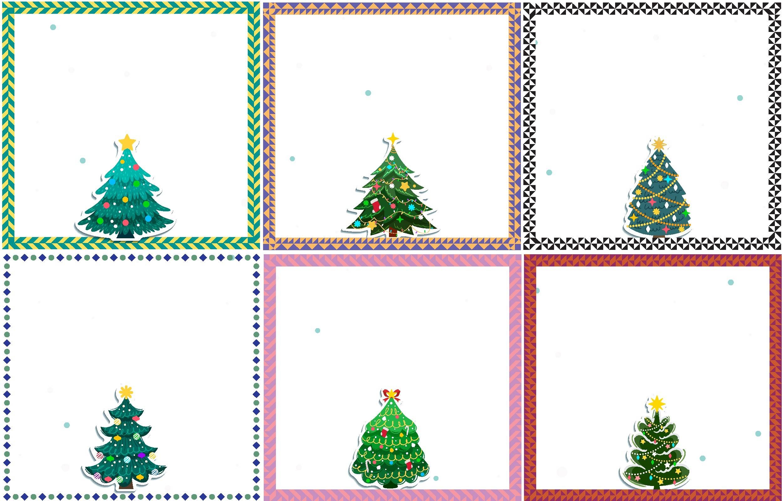 Editable Christmas Gift Tags Christmas Tree Template Name Tags