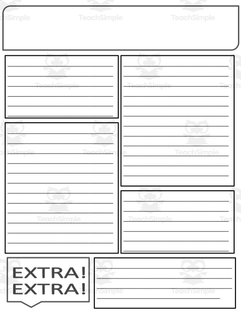 Printable Blank Newspaper Template